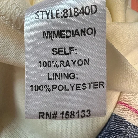 The Nines Multi Color Stripe Romper Size M Women NWOT - Picture 11 of 11